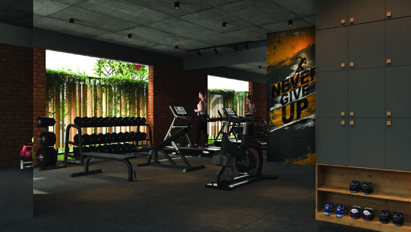 Fully equipped gymnasium at Republic of Nature