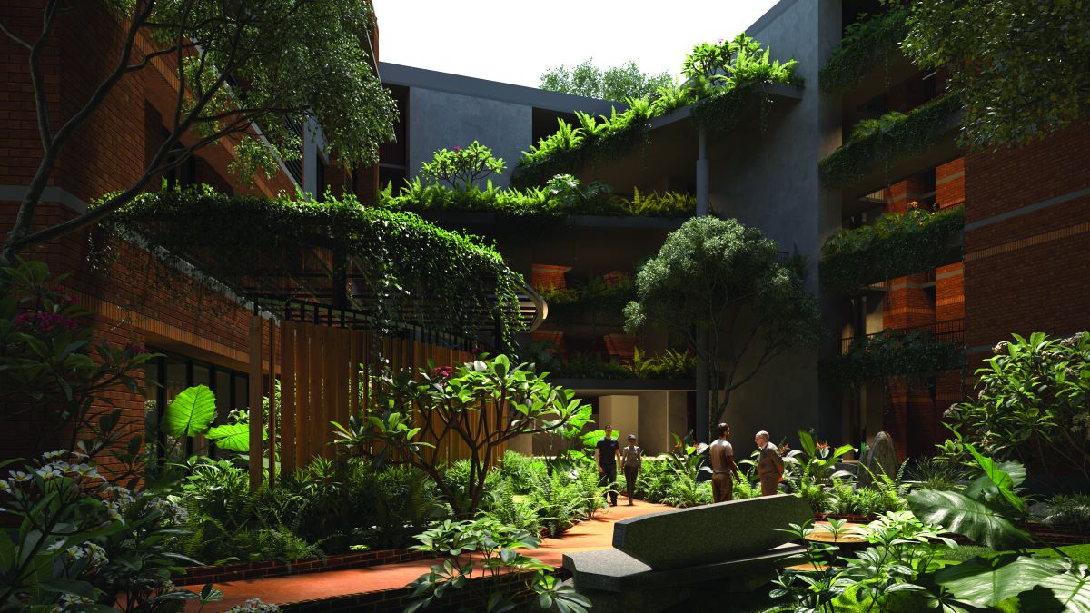 Residences draped in vertical gardens at Republic of Nature